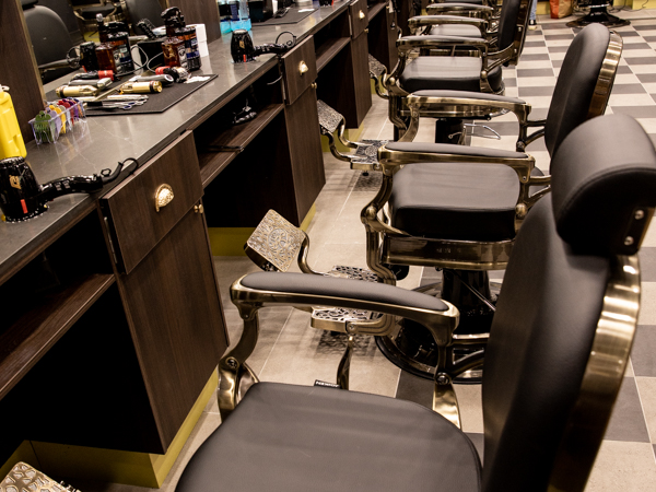 photo of Kingsmen Hair barbers chairs in Maitland