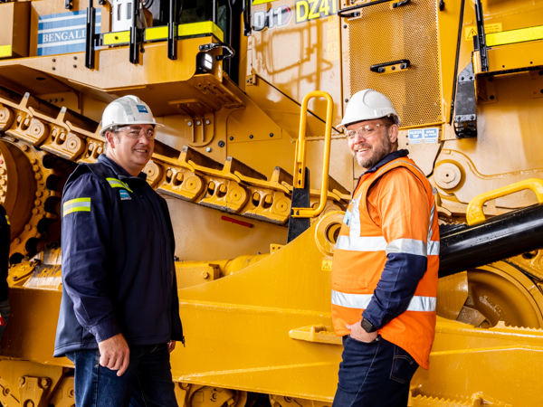 WesTrac D11 dozer handover at Bengalla Mine