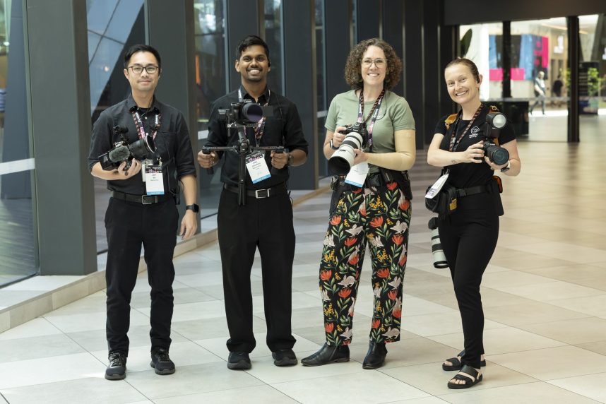 Magnetic Shots conference team on site-1